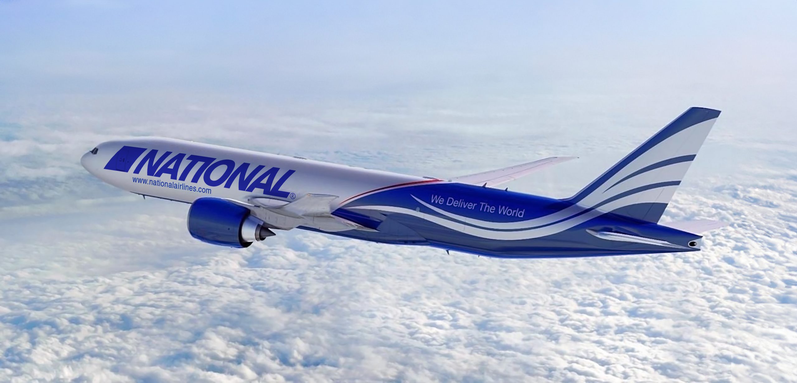 Rendering of one of National's Boeing 777-200F